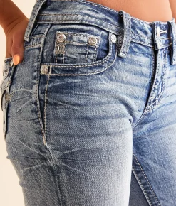 Jeans|Bottoms | Miss Me Mid-Rise Tailored Boot Stretch Jean M383