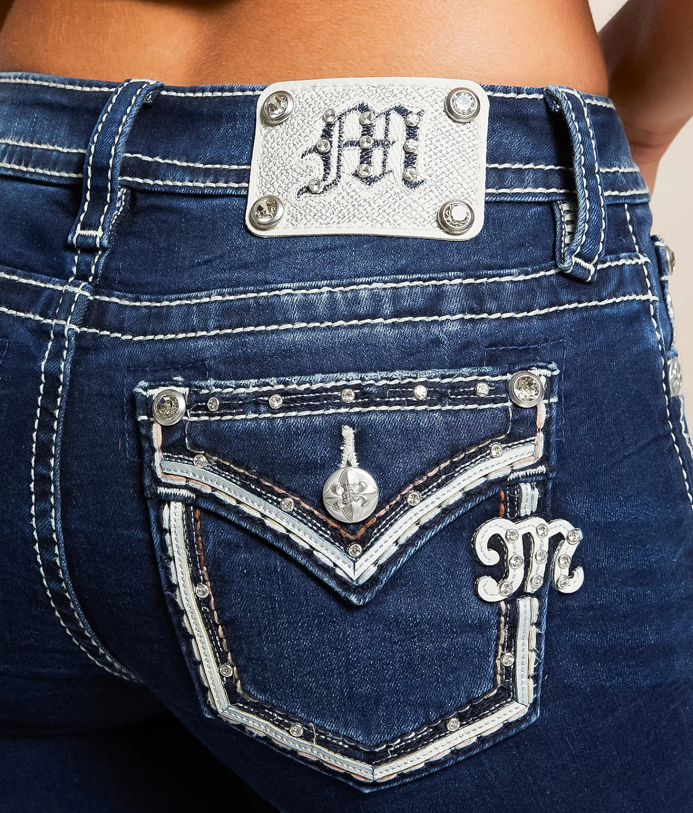 Bottoms | Miss Me Mid-Rise Trouser Stretch Jean K220