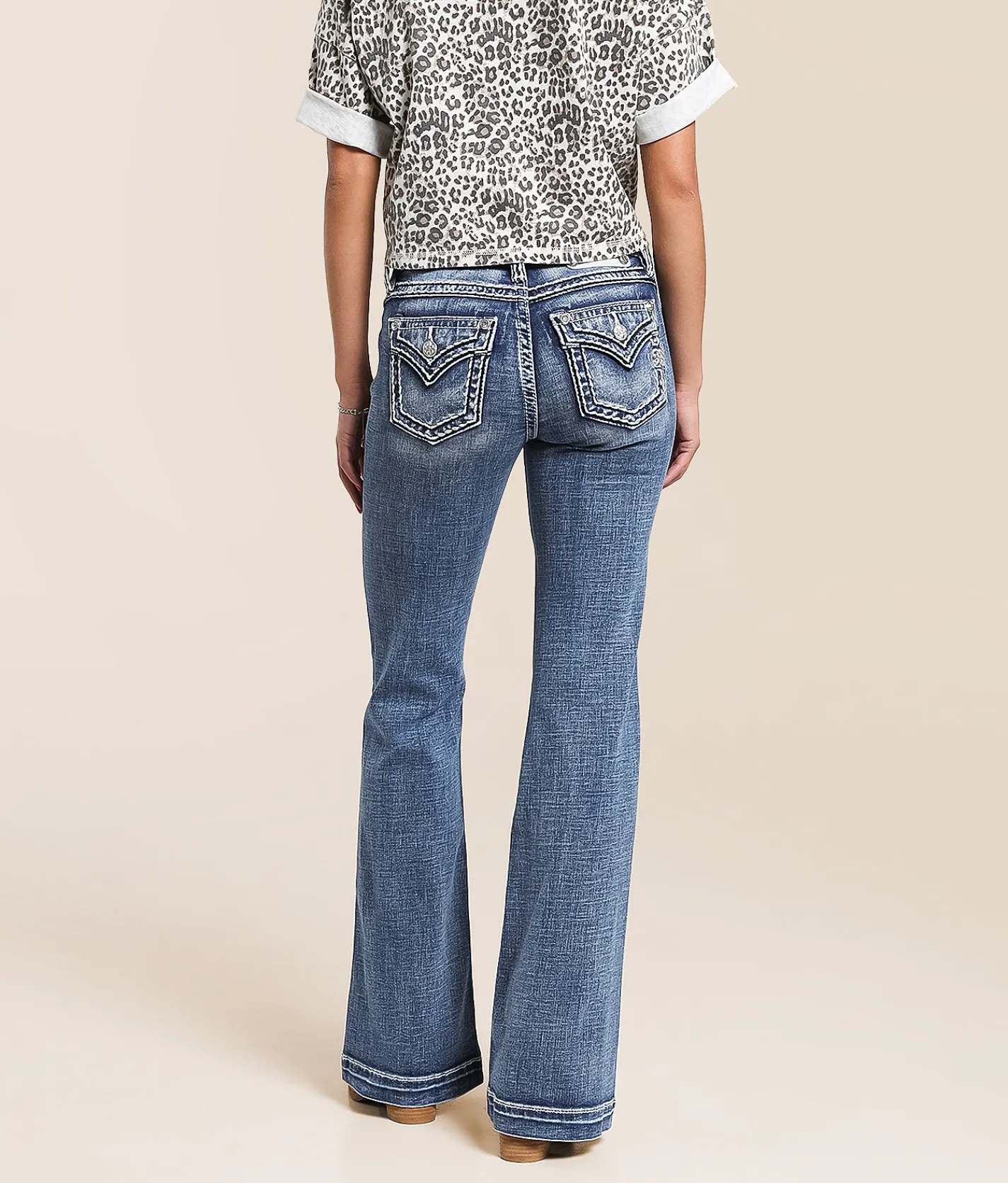Miss Me Mid-Rise Trouser Stretch Jean K1373 Clearance