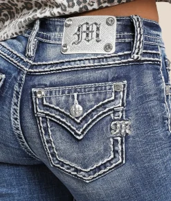 Miss Me Mid-Rise Trouser Stretch Jean K1373 Clearance