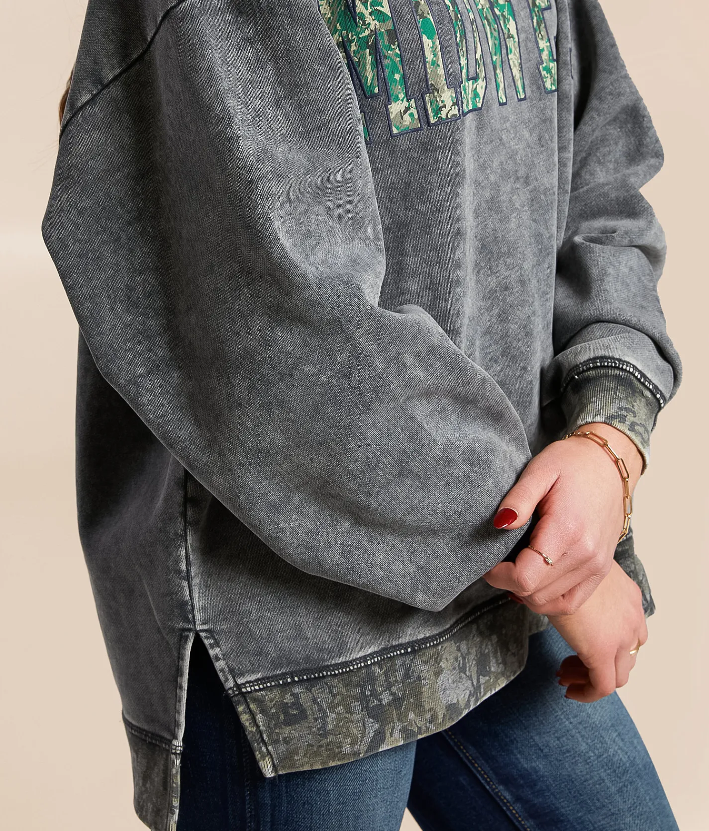Tops | Modish Rebel Midwest Oversized Pullover Dusty Olive