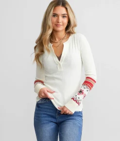 Tops | Free People Mikah Notch Neck Top Wine Combo