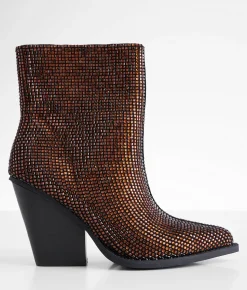 Beast Fashion Mikayla Glitz Ankle Boot Brown Online