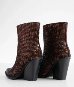 Beast Fashion Mikayla Glitz Ankle Boot Brown Online