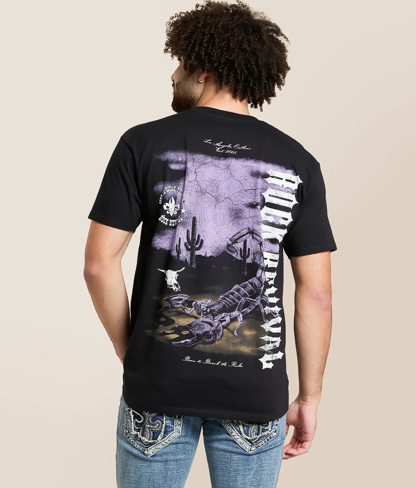 Tops|Graphic T-Shirts | Rock Revival Mike T-Shirt Vintage Black