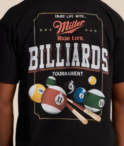 Tops|Graphic T-Shirts | tee luv Miller High Life Billiards T-Shirt Black