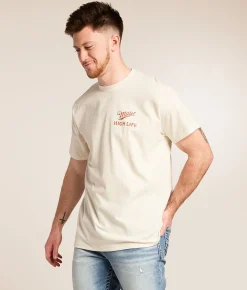 tee luv Miller High Life Huntin Dog T-Shirt Vintage White