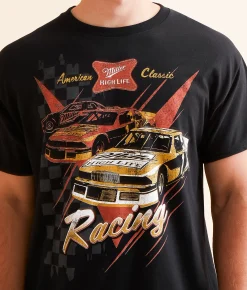 Brew City Miller High Life® Racing T-Shirt Black Clearance
