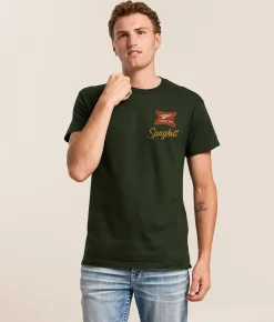 American Needle Miller High Life T-Shirt Forest Green Discount