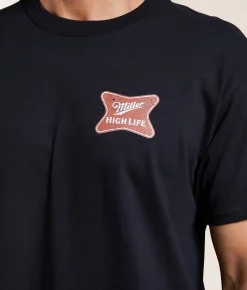 tee luv Miller High Life T-Shirt Black Sale
