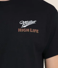 Junkfood Miller High Life Wisconsin T-Shirt Black Best