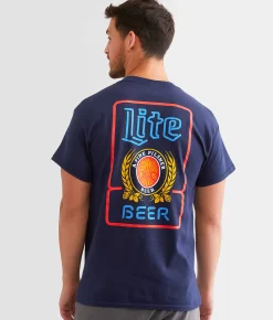 Graphic T-Shirts | Brew City Miller Light Pilsner T-Shirt Navy