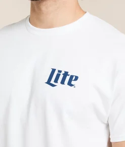 Changes Miller Lite Dog T-Shirt White Best