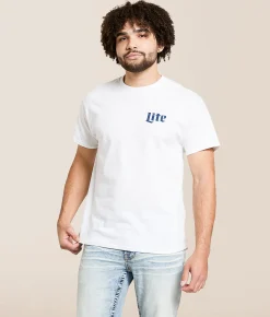 Changes Miller Lite Dog T-Shirt White Best
