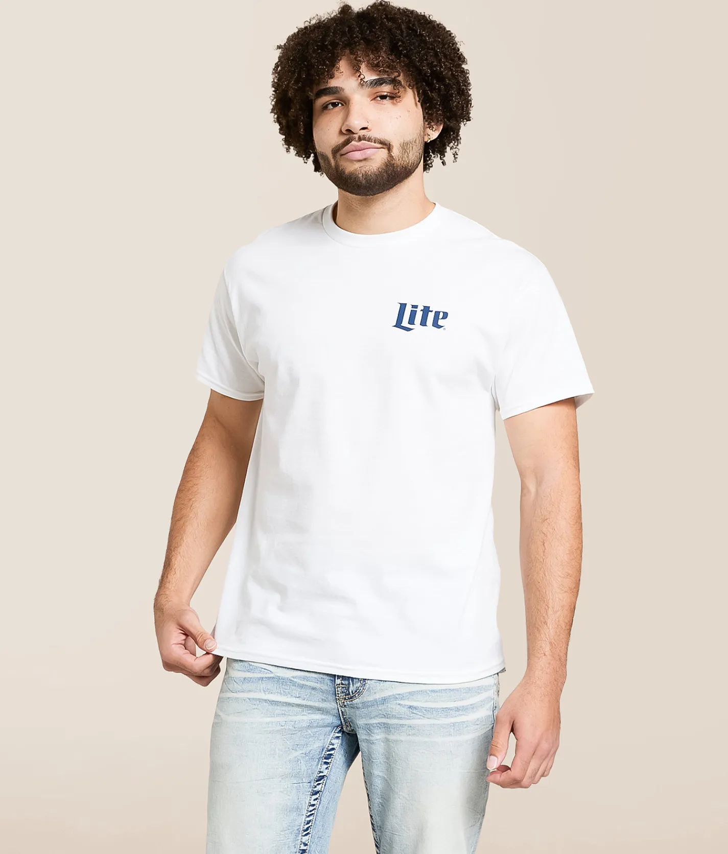 Changes Miller Lite Dog T-Shirt White Best