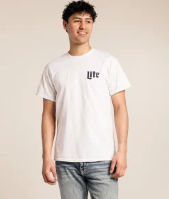 Brew City Miller Lite Golf Stand T-Shirt White