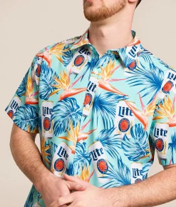 Catalyst Miller Lite Shirt Aruba Blue Sale