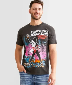 Graphic T-Shirts | Screen Stars Miller Taste High Life T-Shirt Pirate Black
