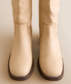Shoes | Beast Fashion Mills Stomper Boot Beige