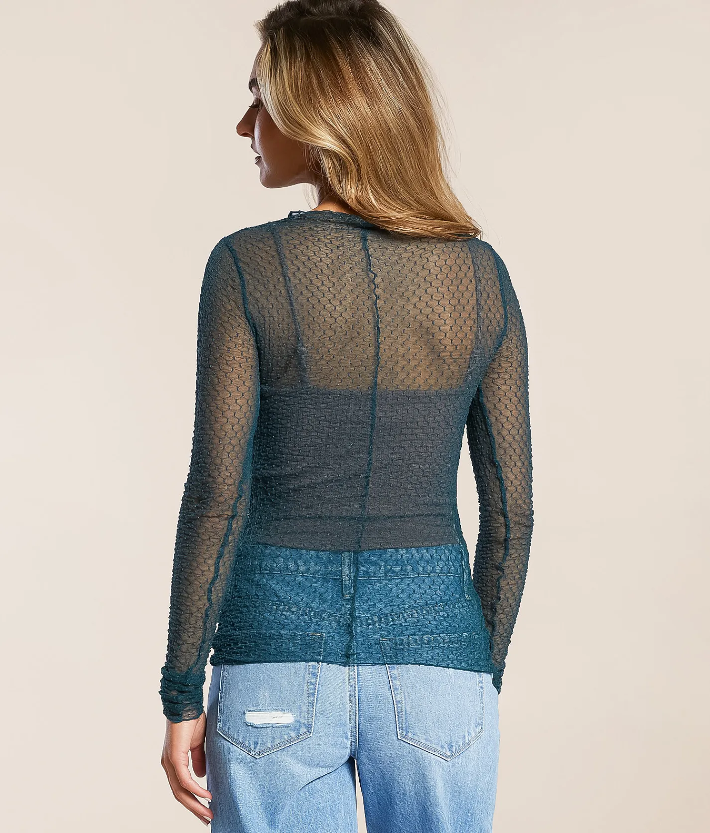 Free People Minding My Business Top Cashmere Blue New