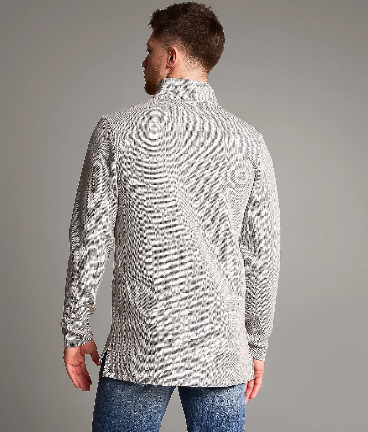 BKE Mini Checker Pullover Grey Best