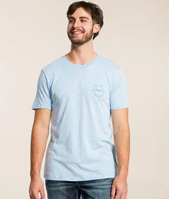Hurley Mirror T-Shirt White Blue Heroic Discount