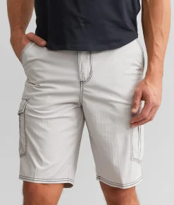 BKE Mitchell Cargo Stretch Short Smoke Clearance
