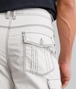 BKE Mitchell Cargo Stretch Short Smoke Clearance