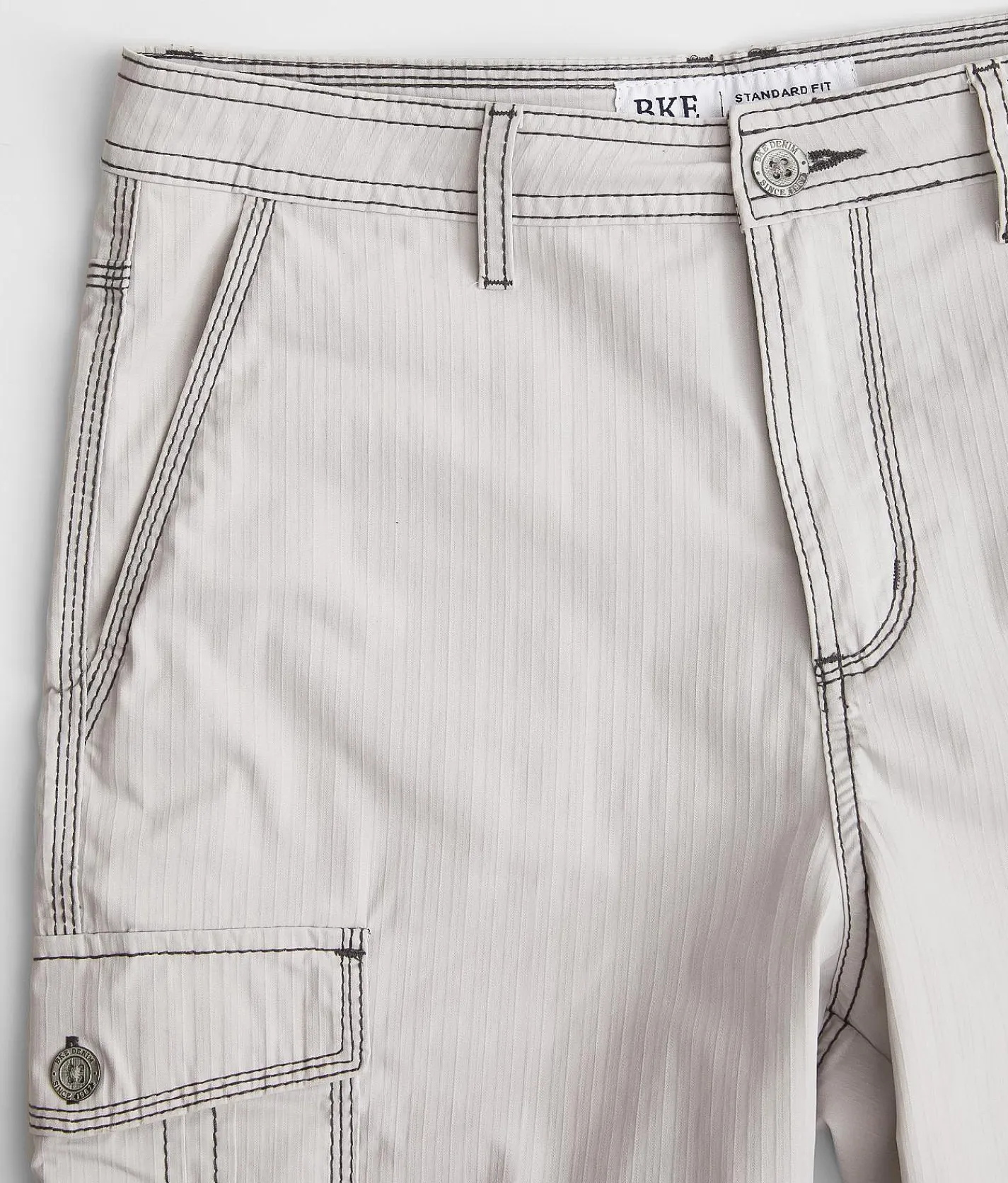 BKE Mitchell Cargo Stretch Short Smoke Clearance
