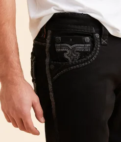 Bottoms|Shorts | Rock Revival Mitchell 12" Stretch Short Mitchell H202