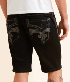 Bottoms|Shorts | Rock Revival Mitchell 12" Stretch Short Mitchell H202