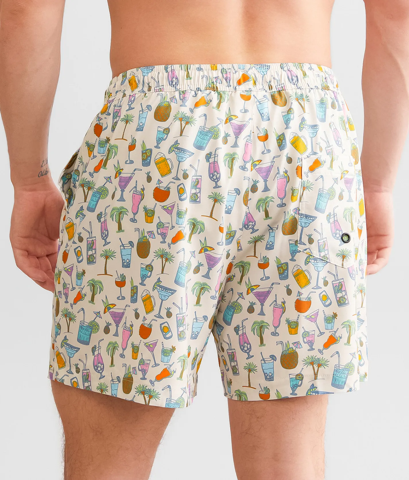 Old Row Mixed Drinks Stretch Swim Trunks Sand Online