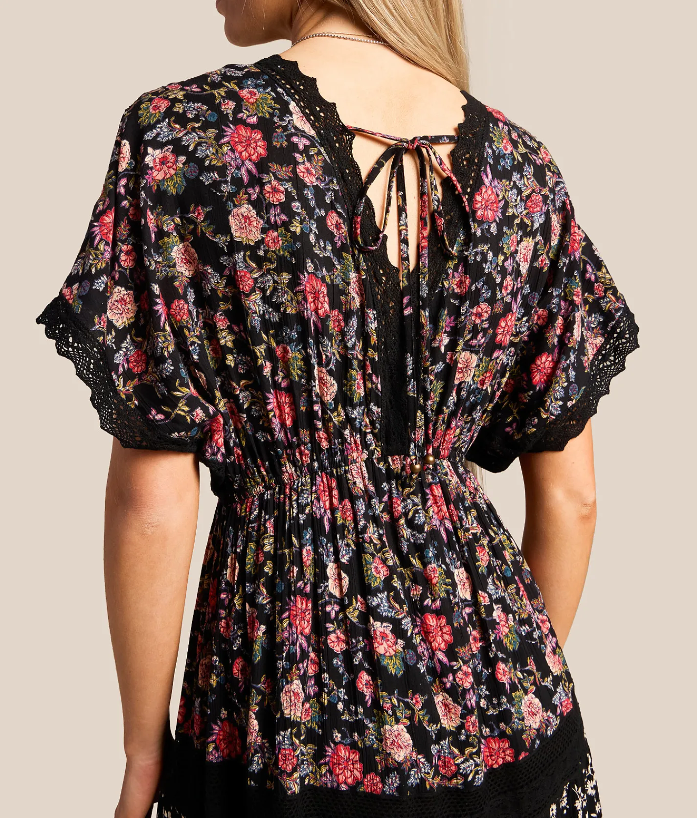 Dresses | Willow & Root Mixed Floral Maxi Dress Black Multi