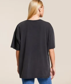 Gameday SOCIAL® Mizzou Tigers Oversized T-Shirt Washed Black Best