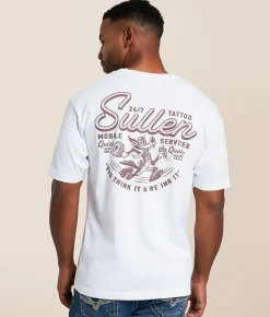Tops|Graphic T-Shirts | Sullen Mobile Service T-Shirt White