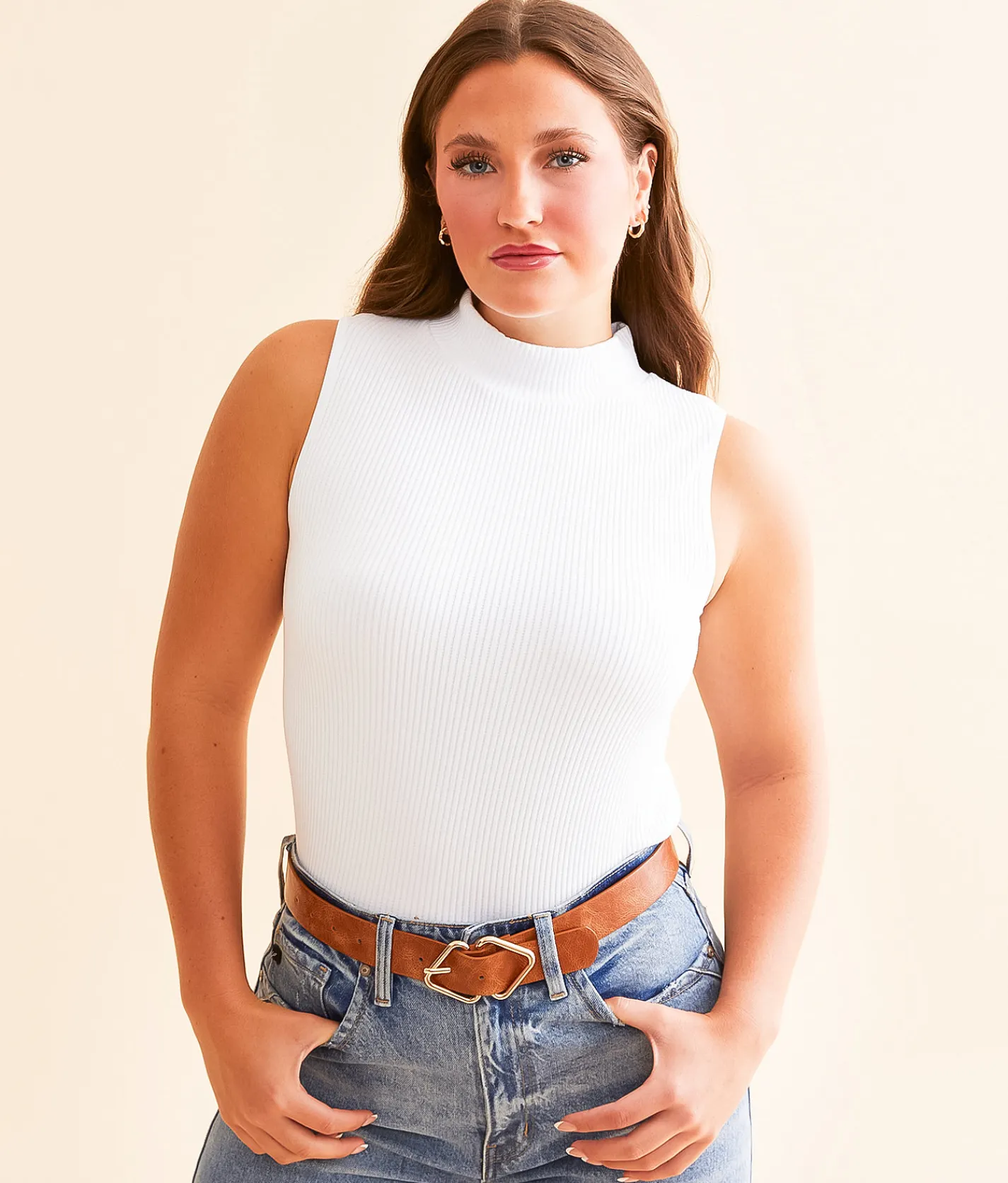 BKE core Mock Neck Tank Top Chili Pepper Hot