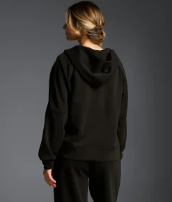 Buckle Black Modal Blend Hoodie Black Online