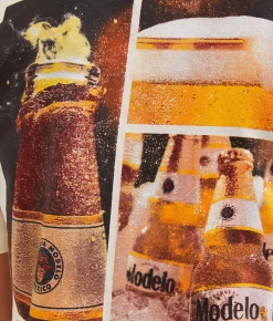 Ripple Junction® Modelo Bottles T-Shirt Natural Hot