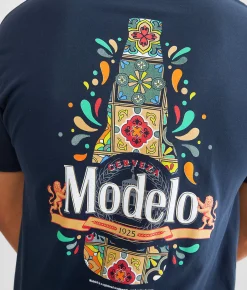 tee luv Modelo Cerveza T-Shirt Navy Best