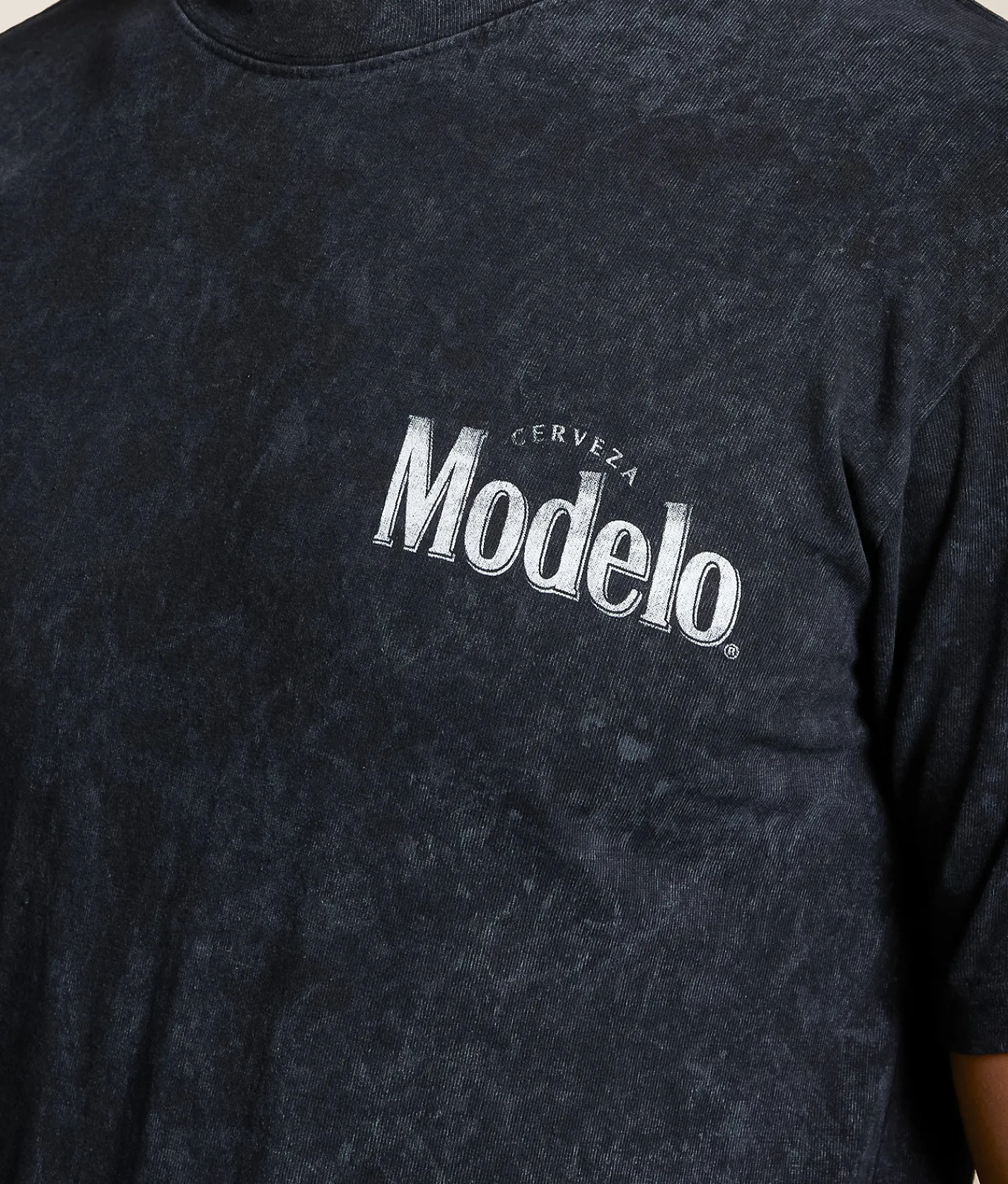 Tops|Graphic T-Shirts | Changes Modelo Cowboy Sunshine T-Shirt Black Mineral Wash