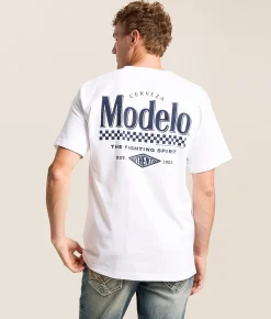 tee luv Modelo Fighting Spirit T-Shirt White