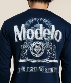 Tops|Graphic T-Shirts | Changes Modelo Fight Spirit T-Shirt Navy Blue