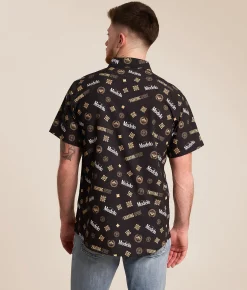 Tops | Bioworld Modelo Stretch Shirt Black