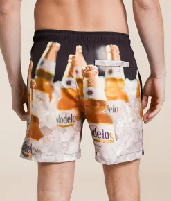 Bottoms|Swimwear | Bioworld Modelo Stretch Swim Trunks Black
