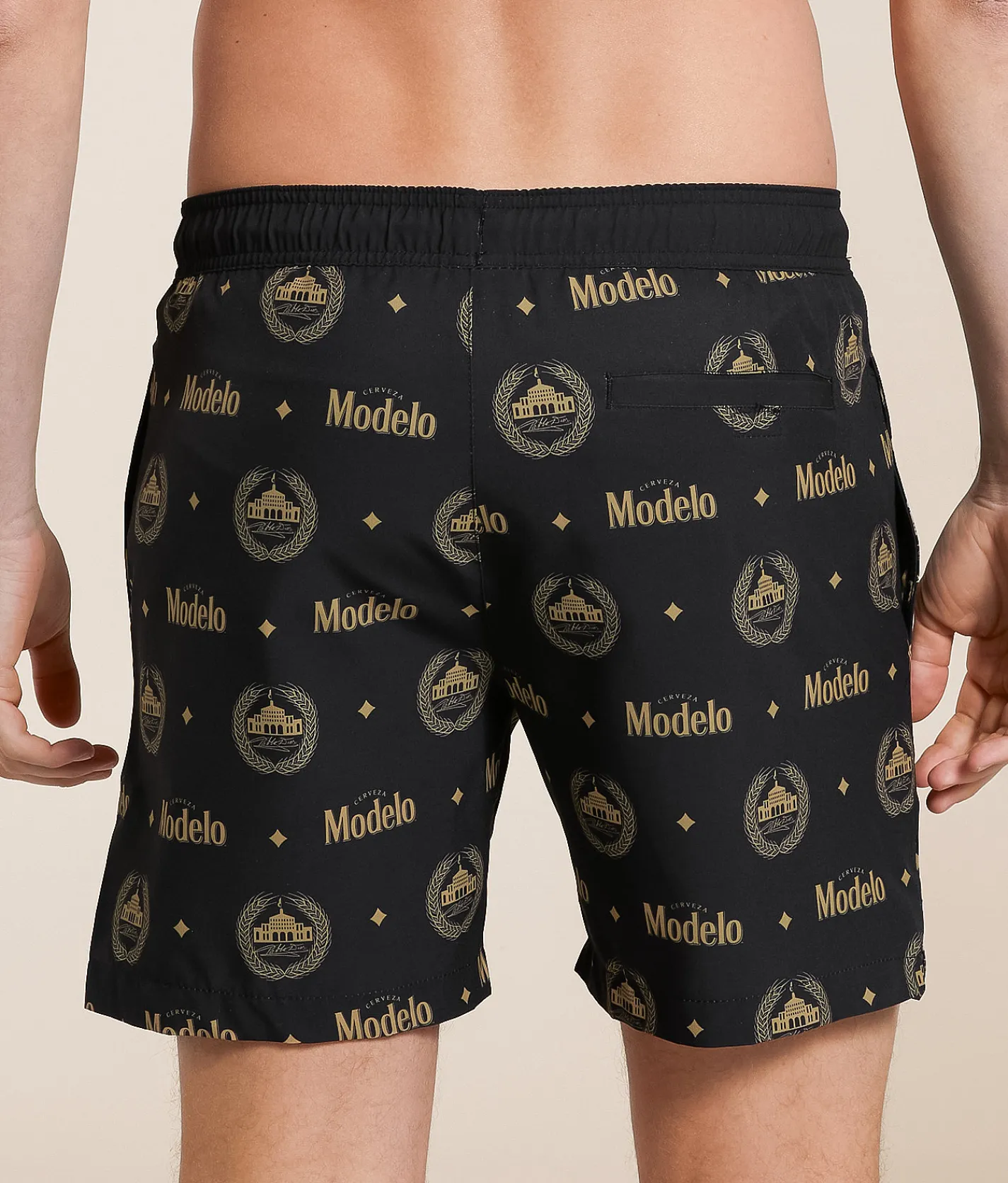 Swimwear | Bioworld Modelo Stretch Swim Trunks Black