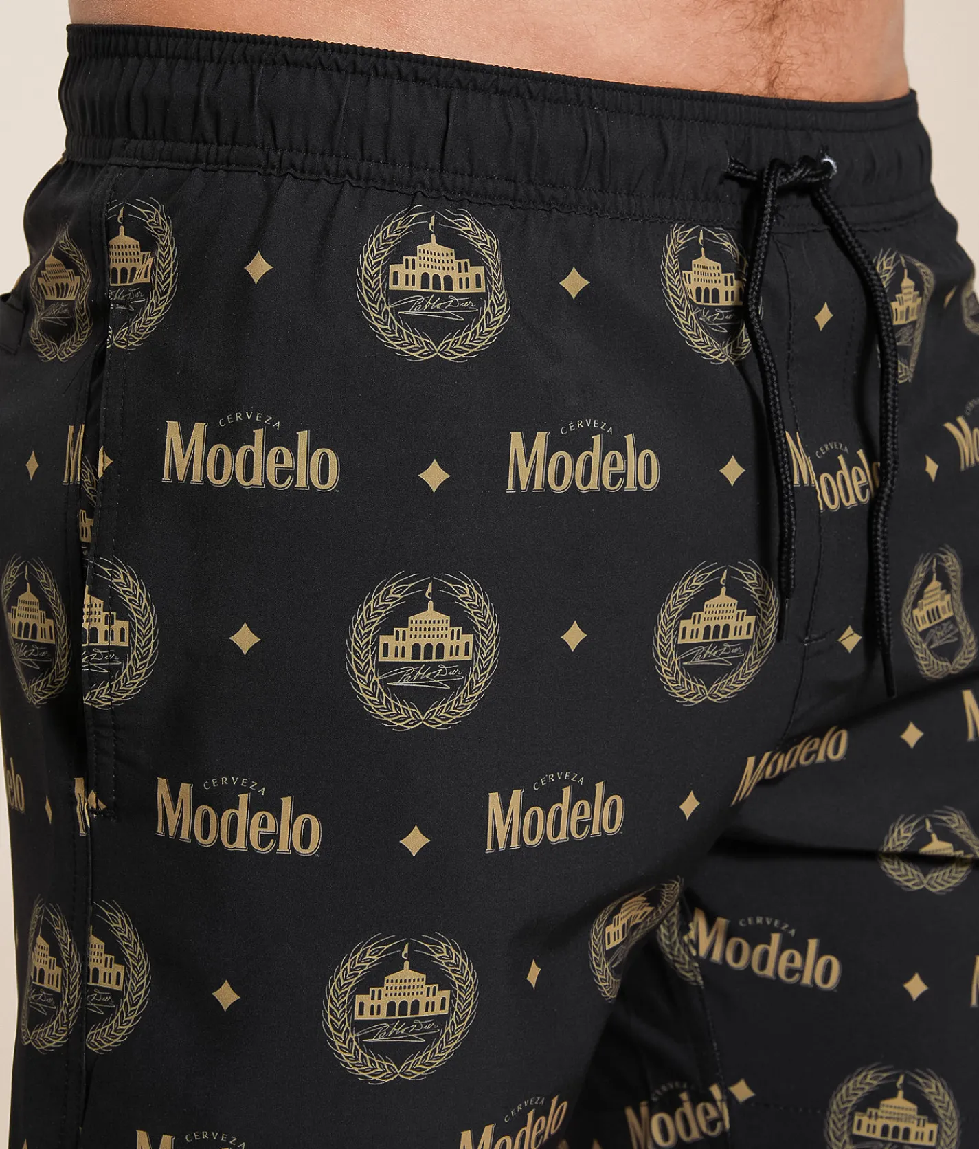 Swimwear | Bioworld Modelo Stretch Swim Trunks Black