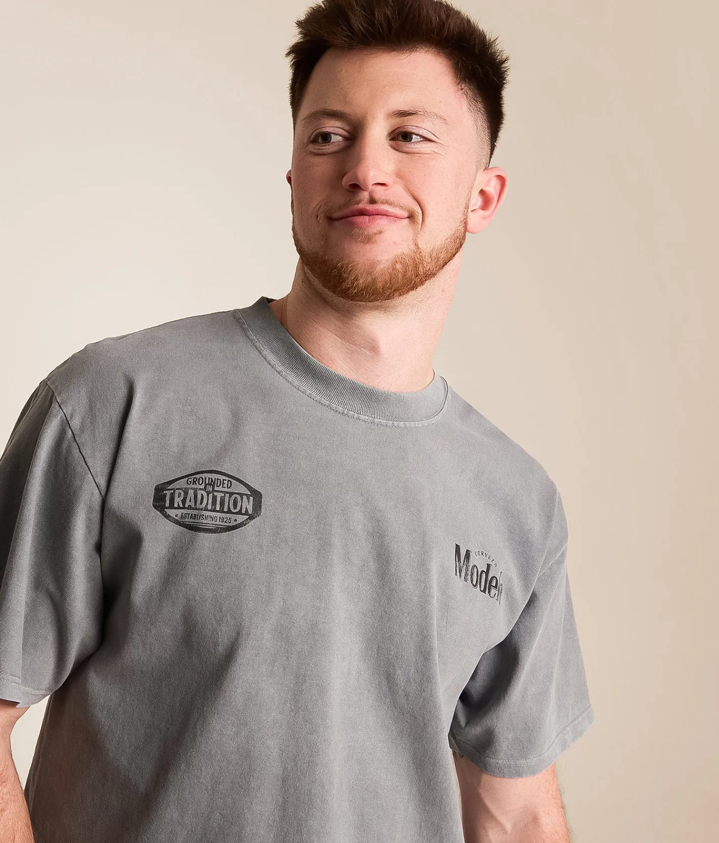 tee luv Modelo Tradition T-Shirt Storm Grey Pigment Discount