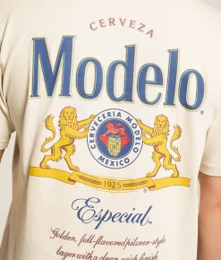 Changes Modelo Vintage Label T-Shirt Natural Outlet