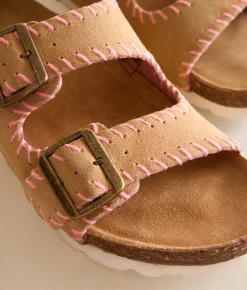 Shoes | Roan by Bed Stu Mode Whipstitch Leather Sandal Cream