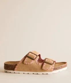 Shoes | Roan by Bed Stu Mode Whipstitch Leather Sandal Cream